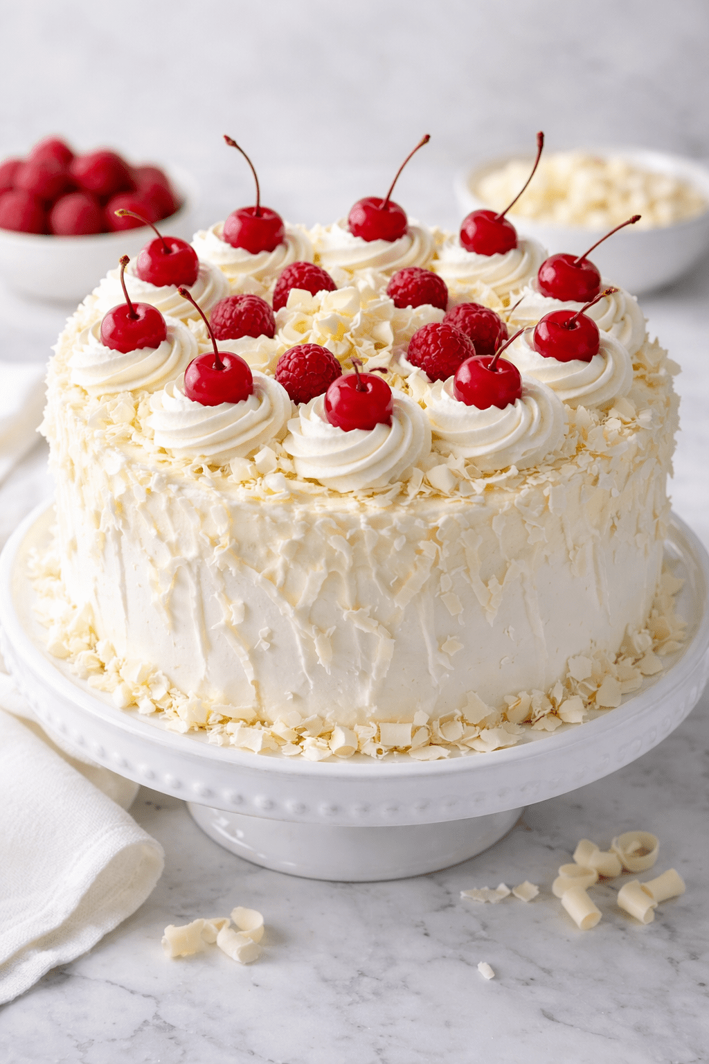 White Forest Cake